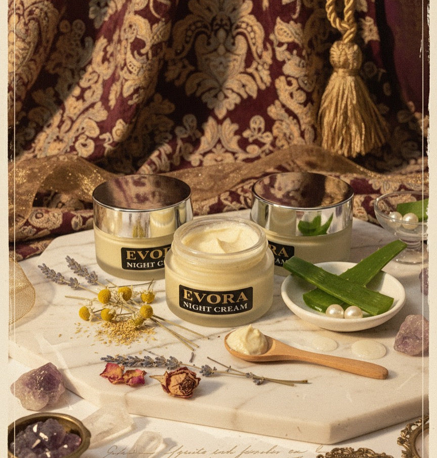 Evora Night Cream💫 – Advanced Skin Repair & Glow Formula (Unisex)