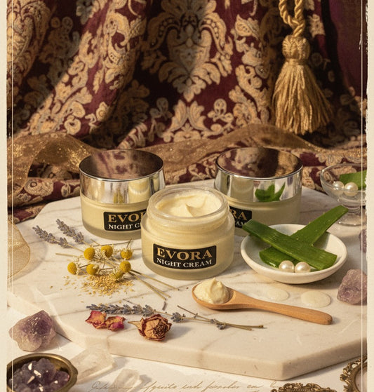 Evora Night Cream💫 – Advanced Skin Repair & Glow Formula (Unisex)